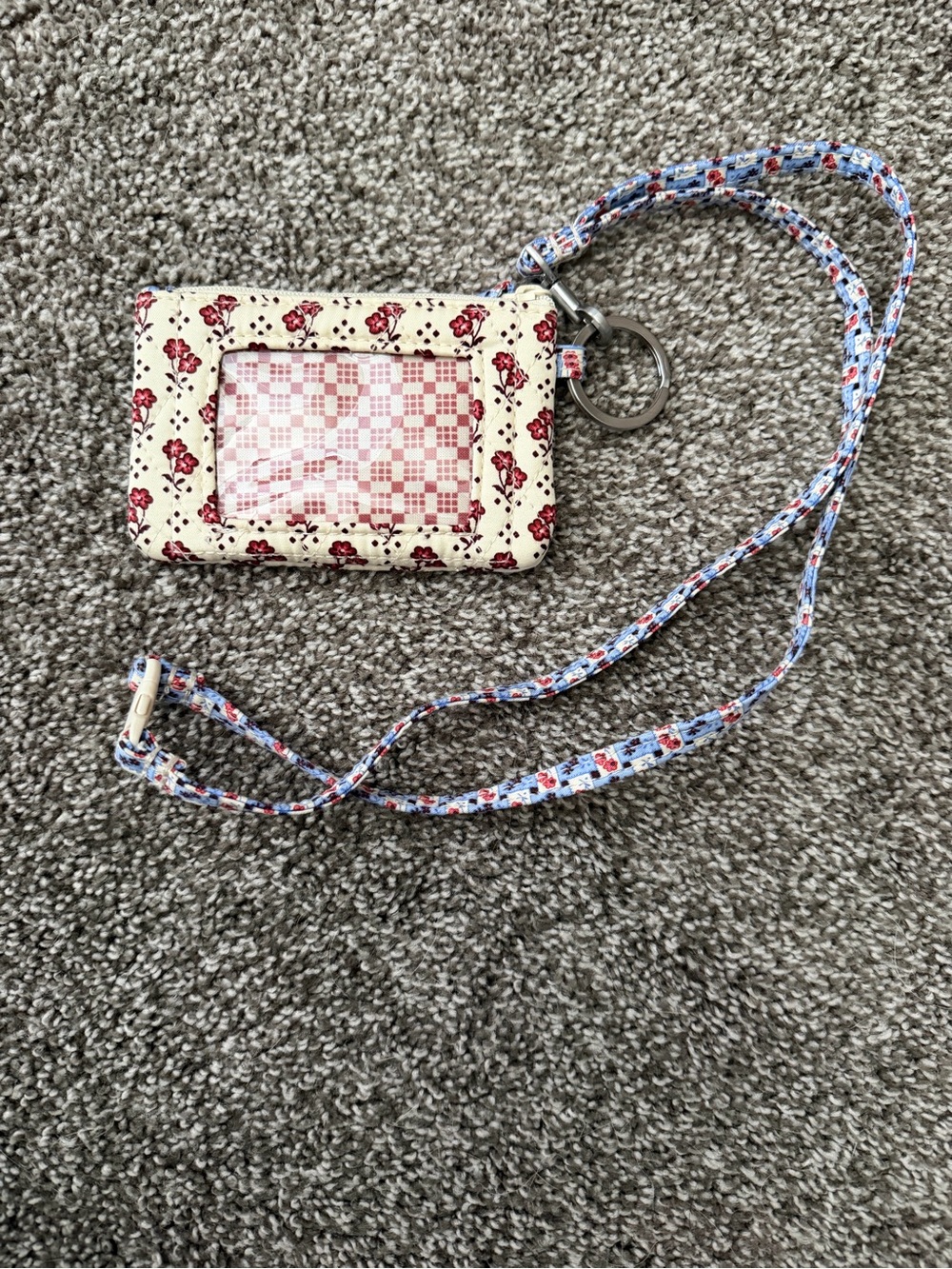 Vera Bradley Zip ID Pouch with Breakaway Lanyard
